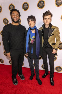 Müzisyenler Jordan DeTiege, Diane Warren, Alexander James Rodriguez AVALON Hollywood ve Bardot, Los Angeles 'ta 2024 Hollywood Müzik Ödülleri' ne katıldılar.