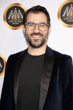 Müzisyen Laurent Courbier, 20 Kasım 2024 'te AVALON Hollywood ve Bardot, Los Angeles' ta düzenlenen The Hollywood Music In Media Ödülleri 'ne katıldı.