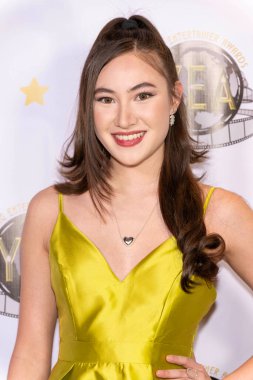 Aktris Athena Park, 18 Ocak 2025 'te Los Angeles' taki El Portal Tiyatrosu 'nda düzenlenen 9.