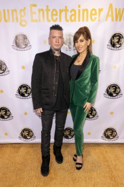 Musician Daren Jay Ashba,  TV / Radio Host Kerri Kasem attend The 9th Annual Young Entertainer Awards at El Portal Theatre, Los Angeles, CA, January 18th, 2025 clipart