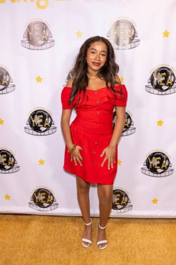 Aktris Jordyn Curet, 18 Ocak 2025 'te El Portal Tiyatrosu' nda düzenlenen 9. Yıllık Genç Eğlence Ödüllerine katıldı.