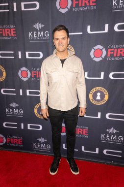 Aktör Kash Hovey, 19 Ocak 2025 'te Lucid Motors, Los Angeles' taki California İtfaiye Teşkilatı için düzenlenen Grammy Öncesi Başlangıç ve Bağış Gecesine katıldı.