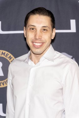 Aktör Kristopher Maslardzievski 19 Ocak 2025 'te Lucid Motors, Los Angeles' taki Kaliforniya Yangın Vakfı için düzenlenen Grammy Öncesi Başlangıç ve Bağış Gecesine katıldı.