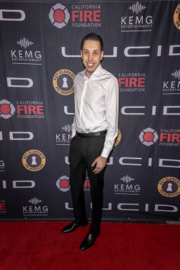 Aktör Kristopher Maslardzievski 19 Ocak 2025 'te Lucid Motors, Los Angeles' taki Kaliforniya Yangın Vakfı için düzenlenen Grammy Öncesi Başlangıç ve Bağış Gecesine katıldı.