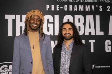 Singer / SongwriterChris Goma, OSIS Entrepreneur Jalal Ibrahimi attend Godfather Entertainment Presents Pre-Grammy's 2025 The Global Affair Benefit Gala at Gravitas Beverly Hills, Los Angeles, CA, February  1st, 2025 clipart