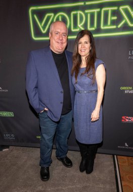 Aktör Joe OConnell ve eşi Elizabeth, 10 Şubat 2025 'te Los Angeles' taki Laemmle Noho 7 Tiyatrosu 'nda VORTEX' in Lucid Pictures özel gösterimine katıldı.