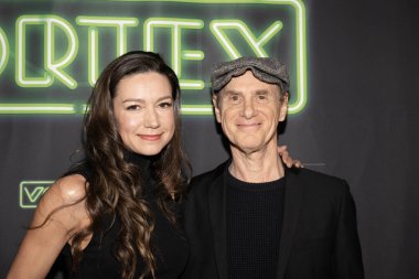 Aktris Kate Maberly, yönetmen / yapımcı / yardımcı yazar Richard Zelniker, 10 Şubat 2025 'te Laemmle Noho 7 Theaters, Los Angeles, CA' da Lucid Pictures 'ın VORTEX özel gösterimine katıldı.