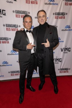 Aktör Konstantin Lavysh, Aktör Ego Mikitas, Karaganda 'nın Los Angeles prömiyerine katıldı: Amerikan Film Enstitüsü, Los Angeles, CA, 1 Mart 2025