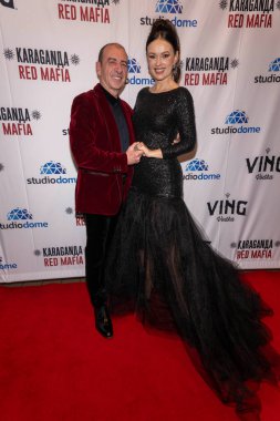 Aktör Dimiter D. Marinov, Aktris Natasha Blasick, Karaganda 'nın Los Angeles prömiyerine katıldı: Amerikan Film Enstitüsü, Los Angeles, CA, 1 Mart 2025