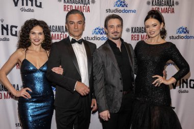 Aktris Anna Oris, Aktör Konstantin Lavysh, Aktör Bogdan Aktamakov, Aktör Natasha Blasick, Karaganda 'nın Los Angeles Premiere' ine katıldı: Amerikan Film Enstitüsü, Los Angeles, CA, 1 Mart 2025