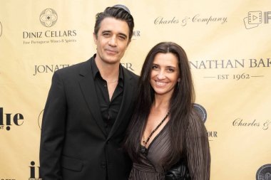 Aktör Gilles Marini ve eşi Carole, 2 Mart 2025 'te Baker Malikânesi, Los Angeles' ta düzenlenen Hollywood Oscar İzleme Gecesi 'ne katıldı.