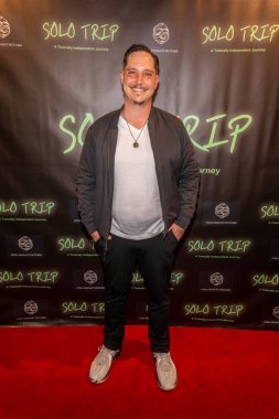 Aktör Bryan Jackson, Los Angeles Güzel Sanatlar Tiyatrosu 'nda' Solo Trip 'filminin galasına katılıyor.