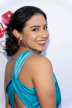 Aktris Vanessa Gelacio, 10 Nisan 2025 'te Harmony Gold Tiyatrosu' nda Los Angeles Prömiyeri 'ne katıldı.