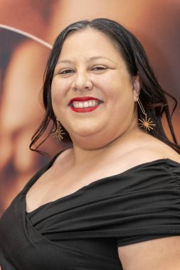 Yapımcı Lesley Lopez 4 Haziran 2025 'te Cinelounge Sunset Theater, Los Angeles' ta Los Angeles Stüdyoları 'nın gösterimine katıldı.