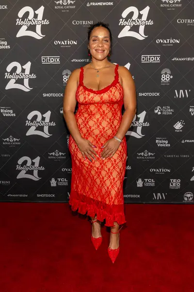 Yapımcı Charlotte Marcoulis, 17 Ağustos 2025 'te TCL Çin Tiyatrosu' nda 21. Hollyshorts Film Festivali 'ne katıldı.