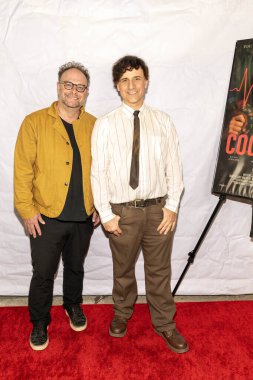 Yazar / Aktör Jake Broder, Yönetmen Evan Richards, 27 Eylül 2025 'te Los Angeles' taki Music Hall 3, Beverly Hills, Los Angeles, CA 'daki 