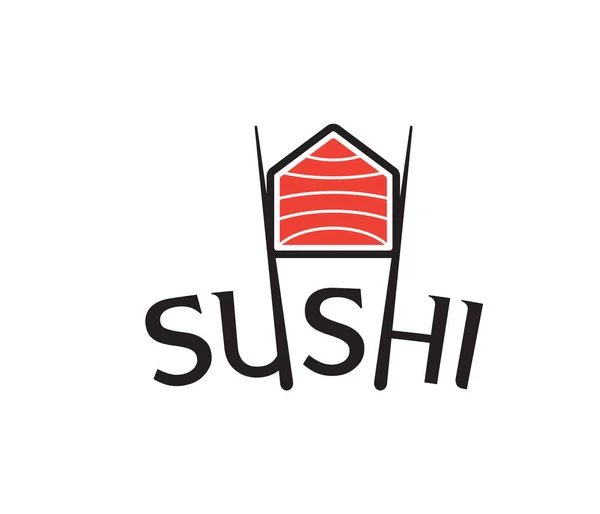 Bar, restoran, suşi, Japon ve Asya yemekleri için modern düz kafe logosu.