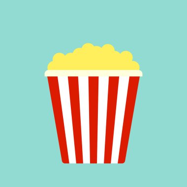 patlamış mısır kova vektör çizim