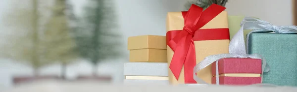 Bannière Web Noël Ornement Pour Décorer Noël Avec Fond Blanc — Photo
