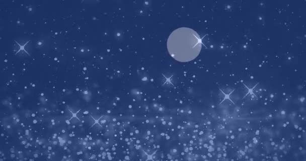 Animace Sítí Připojení Ikonami Přes Batole Pomocí Smartphonu Animace Sněhu — Stock video