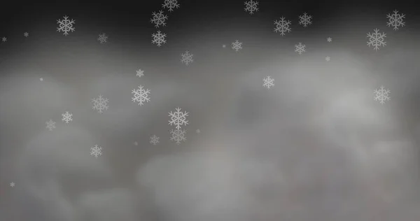 云天雪片图案图解 复制空间 东正教圣诞节 数码组合 — 图库照片