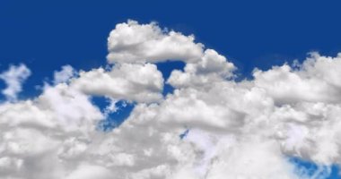 Karların üzerine düşen bulutlarla gökyüzünün animasyonu. Noel, gelenek ve kutlama konsepti dijital olarak oluşturuldu.