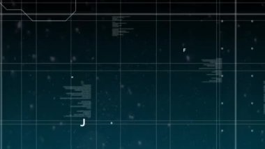 Şifreleme arayüzü 4k ekranının dijital olarak oluşturulmuş videosu