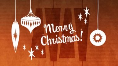 Noel süslemesi 4k olan mutlu noel metninin dijital üretimi.