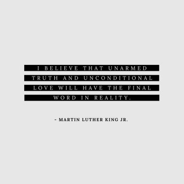 Composition of quote of martin luther king on white background. Martin luther king day and celebration concept digitally generated image. clipart