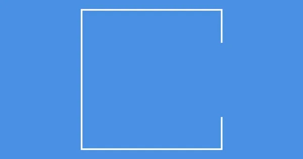 파란색 프레임의 지구에서 만들어 사각형 기하학적 — 스톡 사진