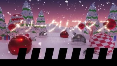 Video, karlı bir manzara ile başlıyor. Noel ağaçları ve noel baloları. Peri ışıklarıyla yazılmış bir mesaj peyzaj üzerinde belirir, ardından havai fişek sahnesi gelir..  
