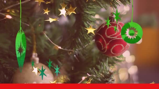 Este Video Sobre Tradición Navideña Celebración Cuenta Con Mensaje Navidad — Vídeos de Stock