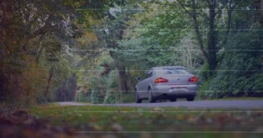 Park üzerinde finansal veri işleme animasyonu. Dijital olarak oluşturulan küresel finansman, bilgisayar ve dijital arayüz kavramı.