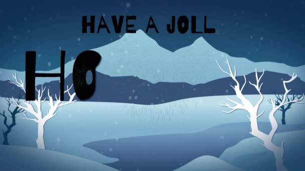 Animovaný Text Nad Vánoční Dekorace Bílém Pozadí Koncept Vánoční Sezóny — Stock video
