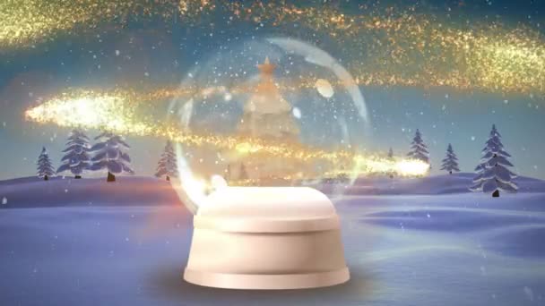 크리스마스 트리가 떠오르는 애니메이션이다 크리스마스 디지털 비디오 — 비디오