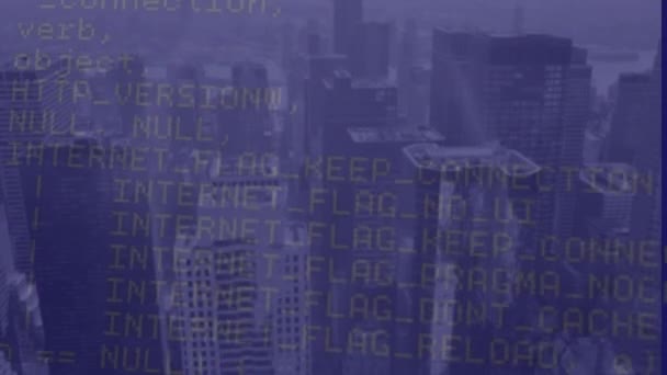 Tento Snímek Obsahuje Městskou Krajinu Kódováním Alfa Kanálu Kódování Být — Stock video