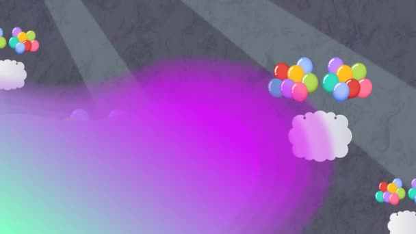 Videó Színes Léggömbökről Szól Amik Égen Repülnek Egy Hőlégballonról — Stock videók