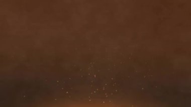 Siyah arka planda patlayan havai fişeklerin canlandırması. Işık, şablon ve hareket konsepti dijital olarak oluşturulmuş video.