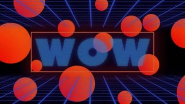 Bu video, çoklu turuncu gradyan topların dijital olarak oluşturulmuş bir görüntüsünü ve siyah bir arkaplan üzerinde hipnotik hareketli, kusursuz bir döngü içinde hareket eden sarı noktaları içerir. Video oyunu metninin bir alfa kanalı var.