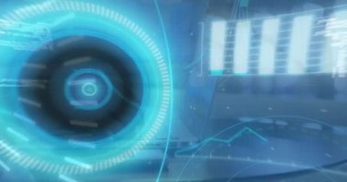 5G metin, bilgisayar dili, bilgi arayüzleri, kesilen eller dizüstü bilgisayarda yazarken canlandırma. 