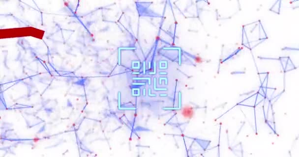 Animation Code Dots Forming Geometric Shapes Multiple Graphs White Background — Stock Video