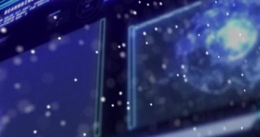 Siyah arka plandaki veri işleme üzerindeki DNA iplikçiklerinin animasyonu. Küresel bilim, bilgisayar ve dijital arayüz kavramı dijital olarak oluşturulmuş video.