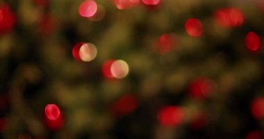 Ukraynaca Ortodoks Yeni Yıl Animasyonu bulanık noel ışıkları üzerine Ukraynaca selamlar. Ortodoks Yeni Yıl, Ukrayna geleneği ve dijital olarak üretilen video konsepti.