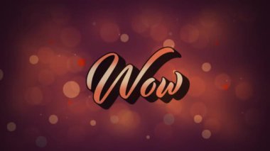 Vay be metninin şekiller üzerindeki animasyonu. Retro gelecek ve dijital arayüz konsepti dijital olarak oluşturulmuş video.