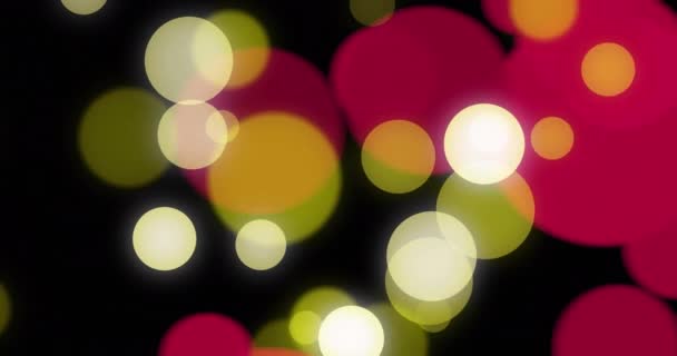 Κινούμενα Σχέδια Των Χριστουγέννων Τρεμοπαίζουν Από Σημεία Εστίασης Του Φωτός — Αρχείο Βίντεο