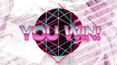 Sendeki animasyon, siyah arkaplandaki şekiller sayesinde metni kazanıyor. Sosyal medya ve dijital arayüz konsepti dijital olarak oluşturulmuş video.