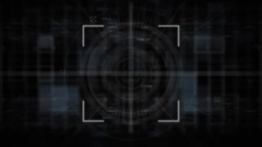 Kapsam taramasında veri işleme animasyonu. küresel iş ve dijital arayüz kavramı dijital olarak oluşturulmuş video.