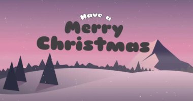 Yılbaşı kutlamalarının animasyonu kış manzarası boyunca mesajlaşır. Noel, şenlik, gelenek ve kutlama konsepti dijital olarak oluşturuldu.