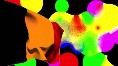 Şekiller üzerinde Belçika bayrağı ve siyah arka planda havai fişek animasyonu. Yeni yıl, parti ve kutlama konsepti dijital olarak oluşturuldu.