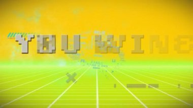 Sendeki animasyon, iş metinleriyle yazıyı beyinden üstün tutuyor. Sosyal medya ve dijital arayüz konsepti dijital olarak oluşturulmuş video.